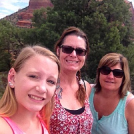 Sightseeing in Sedona with my sister.